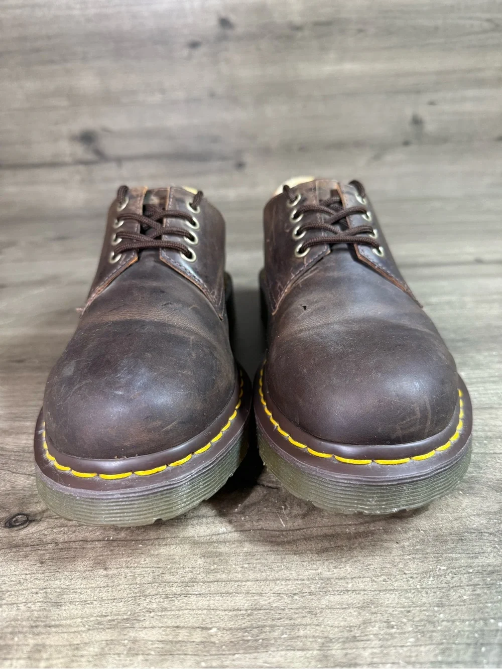 Dr. Martens Stanton Brown Leather 3 Eye Oxford Shoes Men’s US 9 AirWair Casual